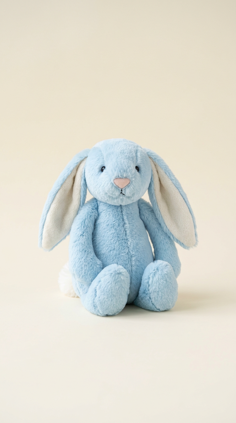 Dreamy Blue Plush Bunny Toy