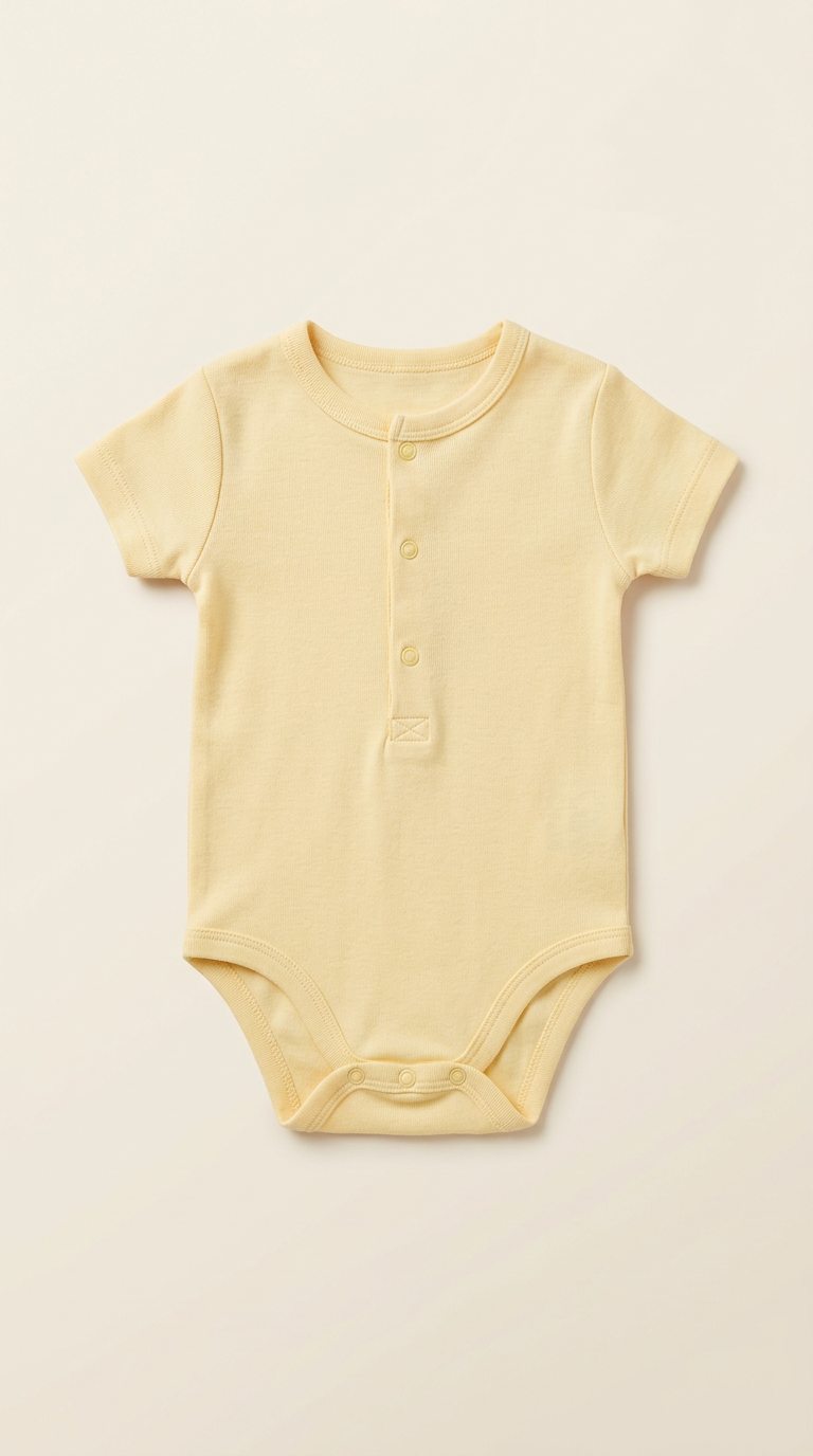 Buttercream Cotton Baby Onesie